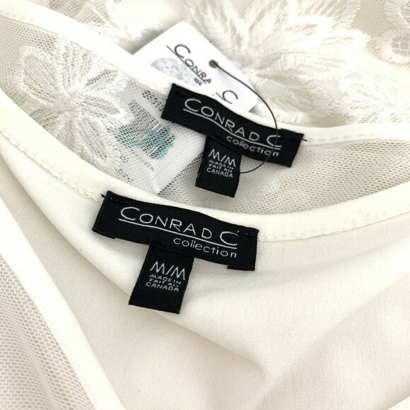 Conrad C Collection Top Medium Women’s White Tank - Picture 6 of 12